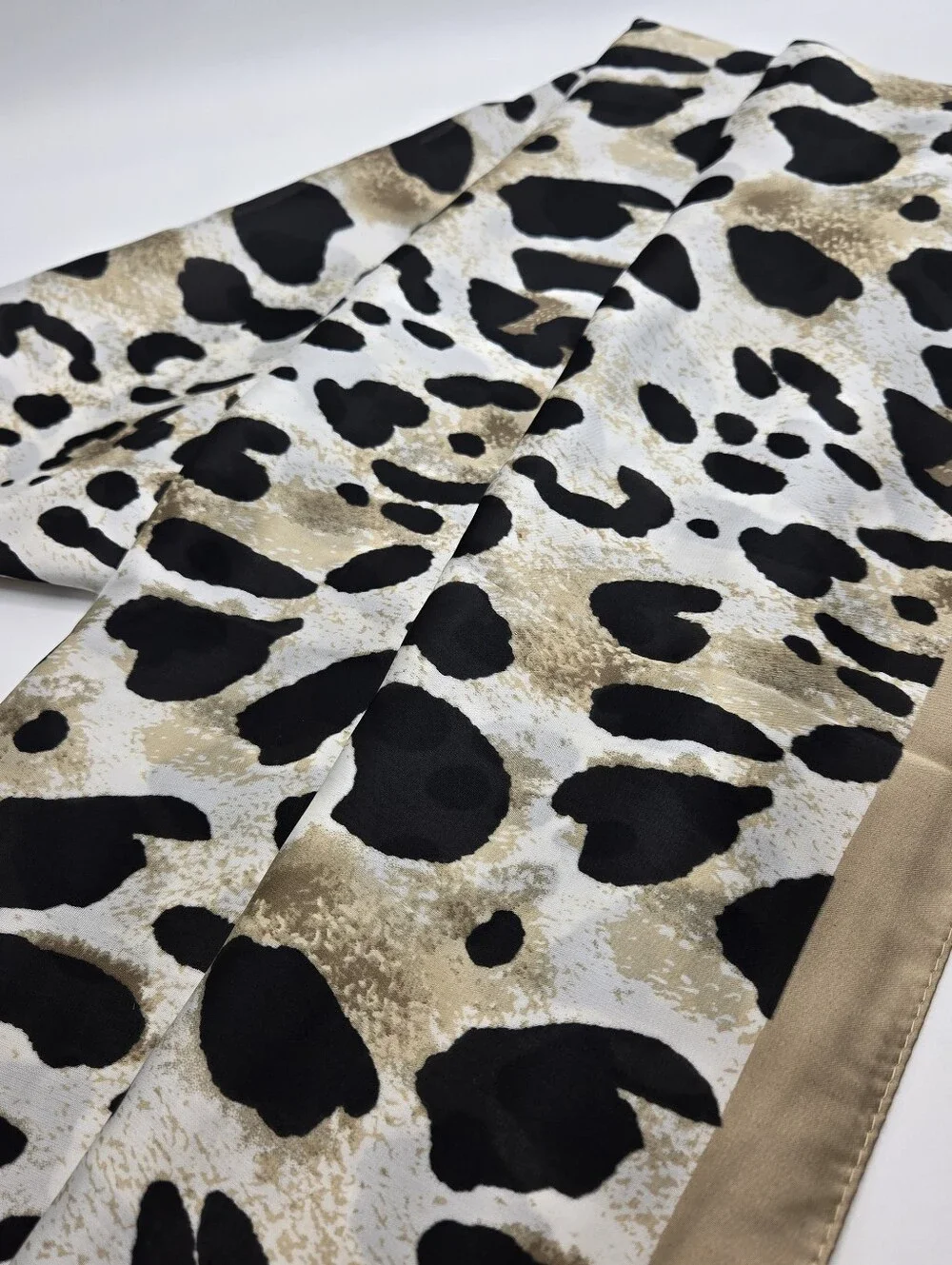 Scarf - Tan Cheetah, 100% Feels Like Silk